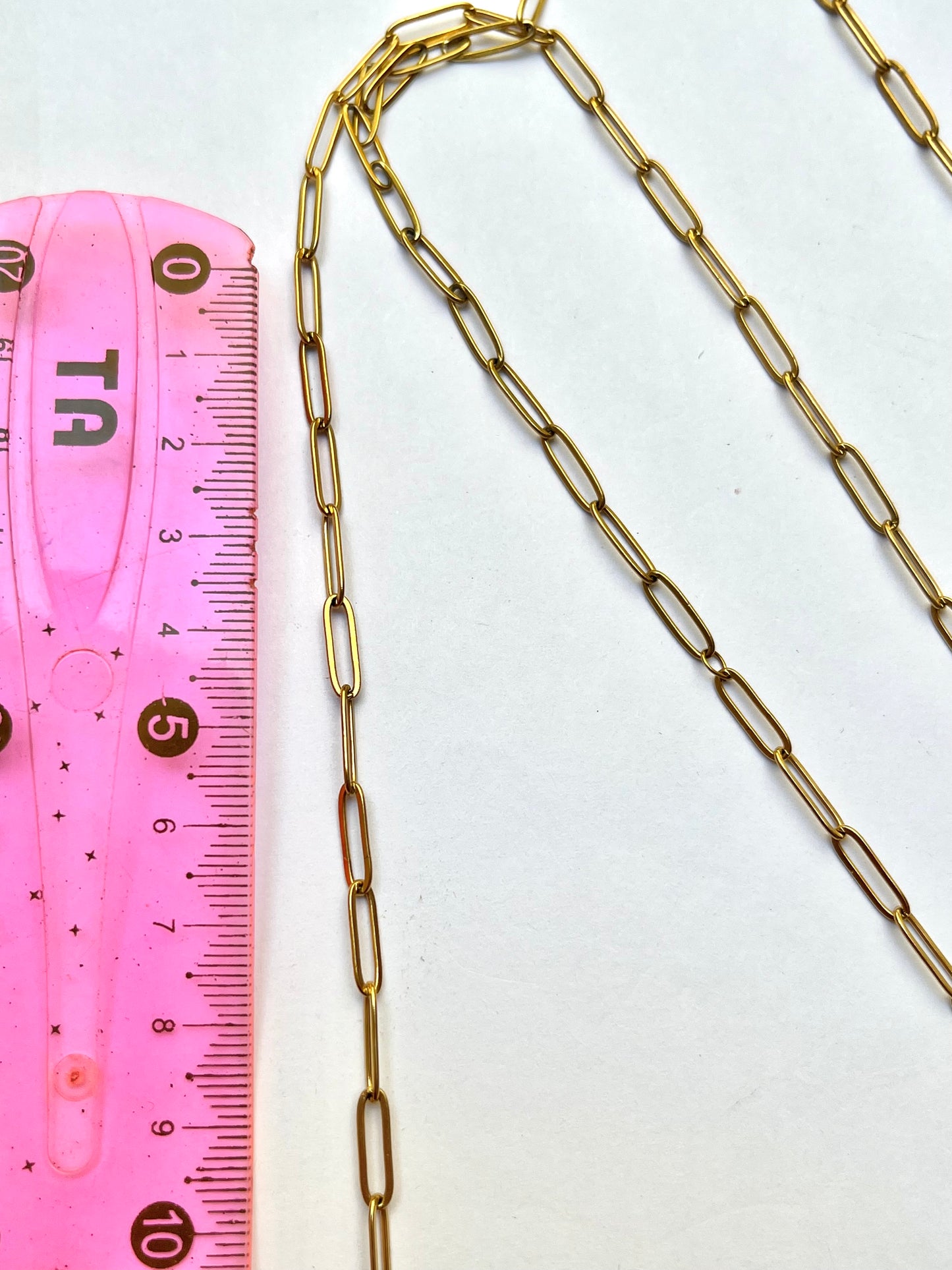 Stainless paperclip chain