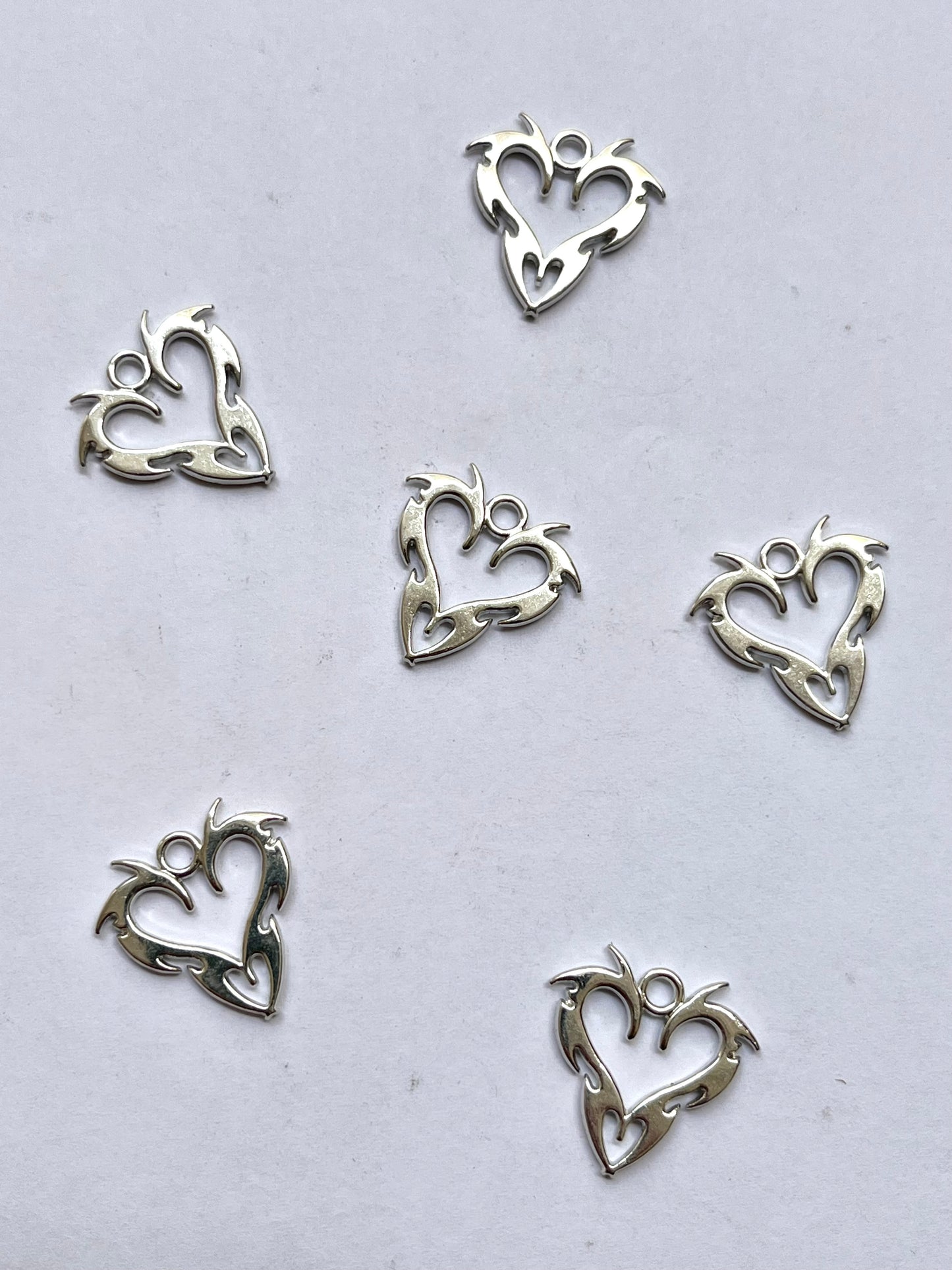 Grungecore heart charm