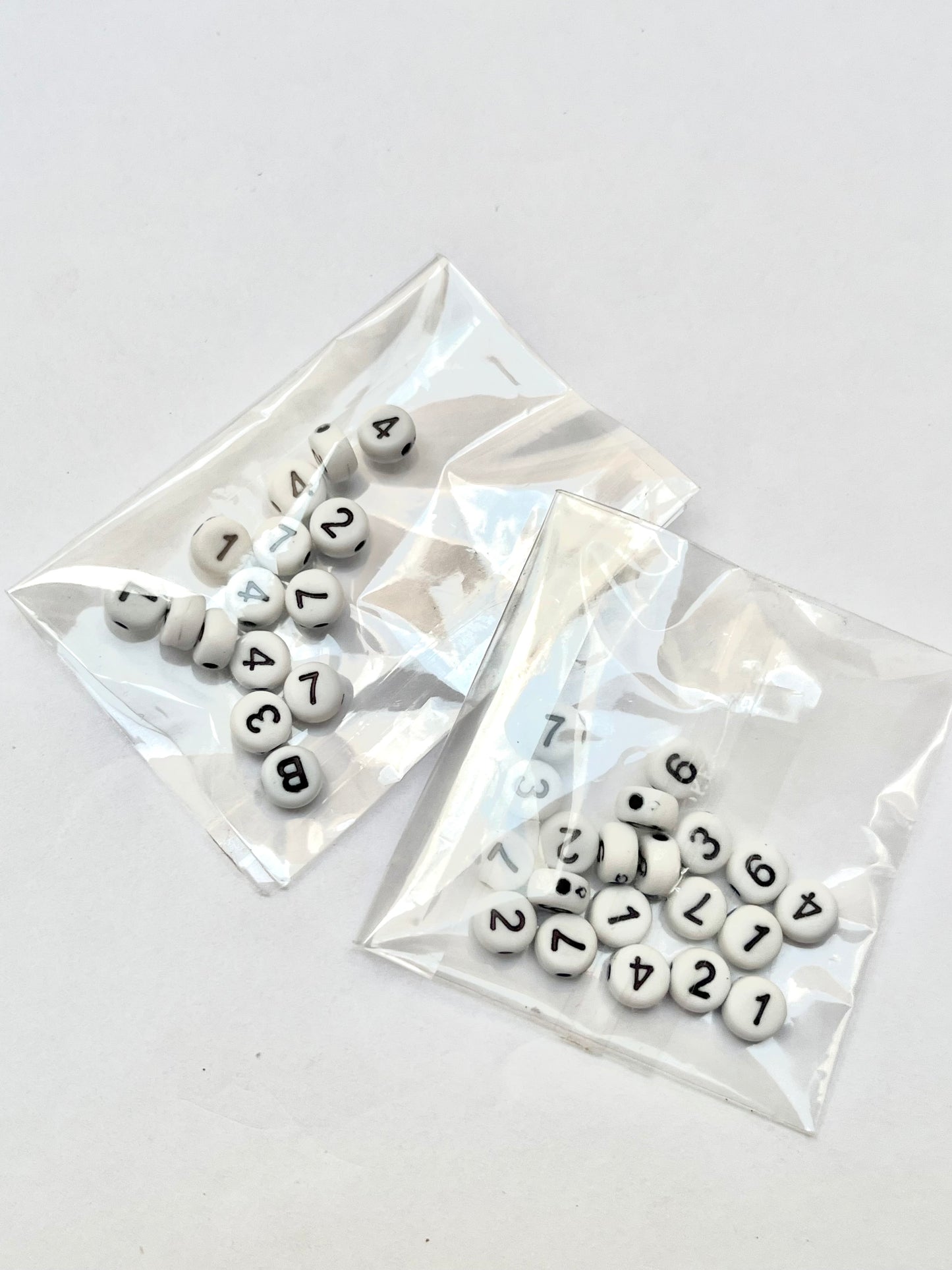 Black and white beads