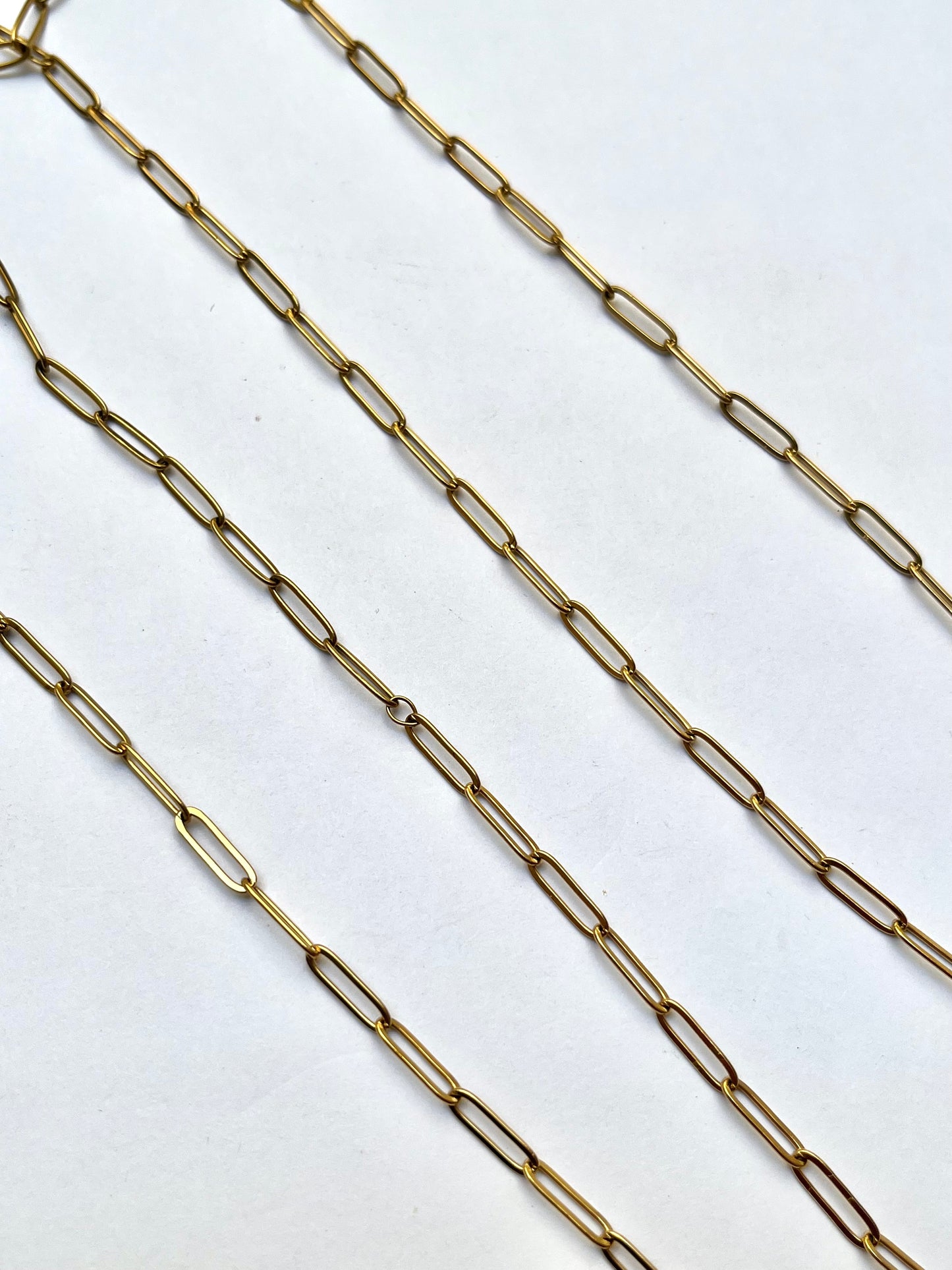 Stainless paperclip chain