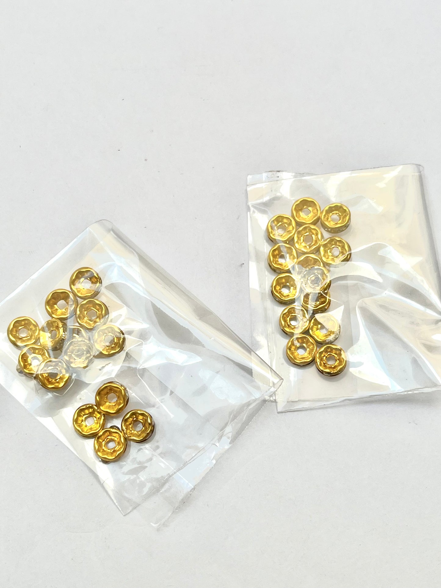 Golden spacer beads