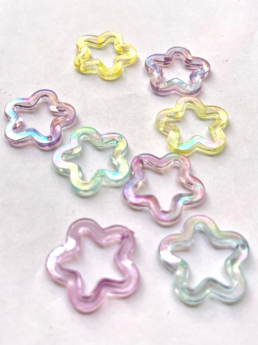 Acrylic flower charm
