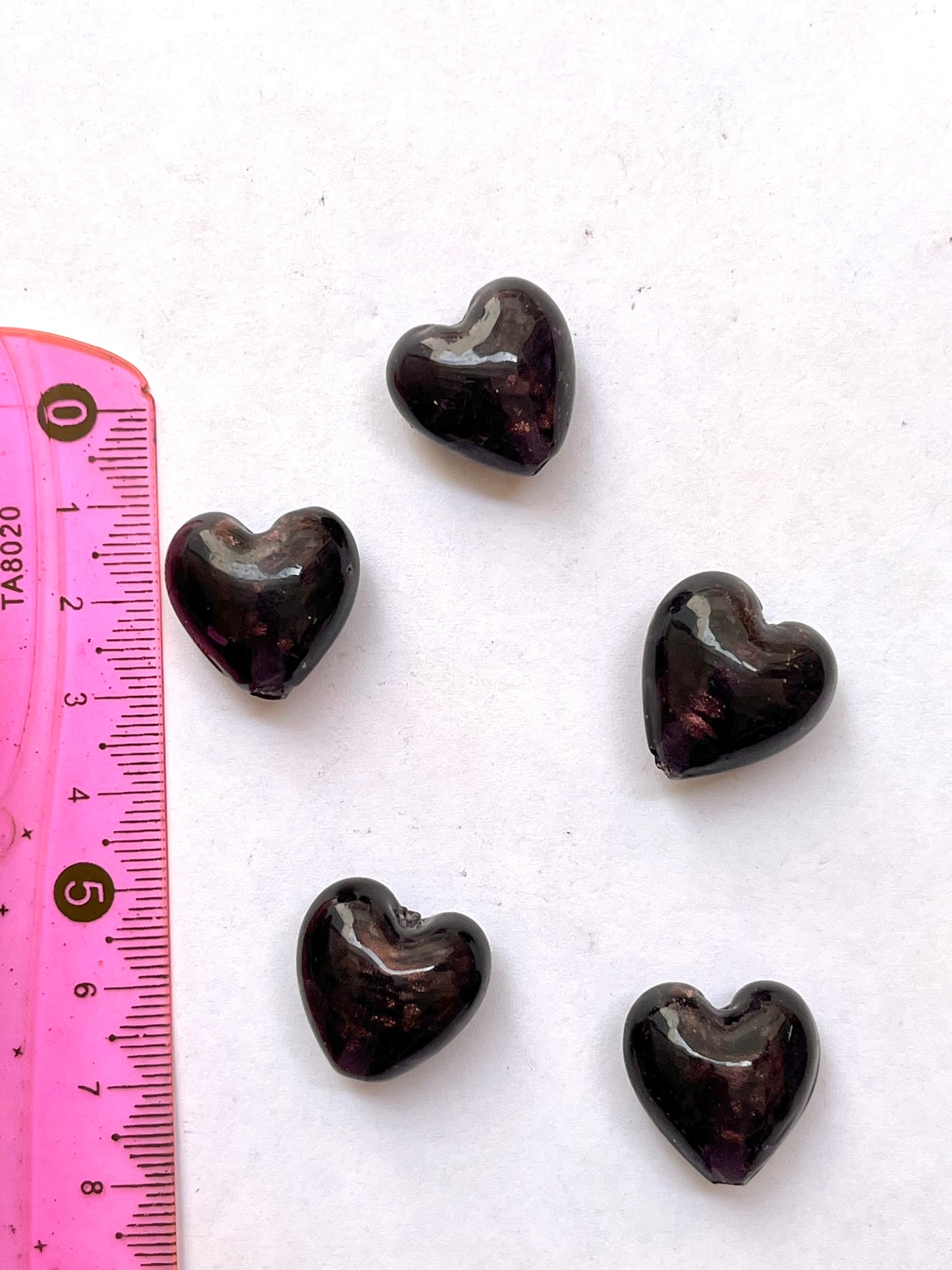 Purple heart beads