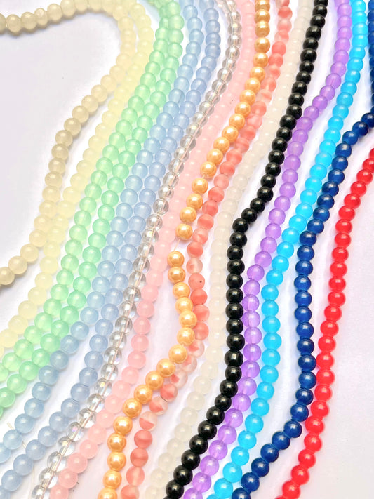 6mm glass beads