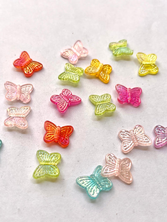 Acrylic butterfly beads