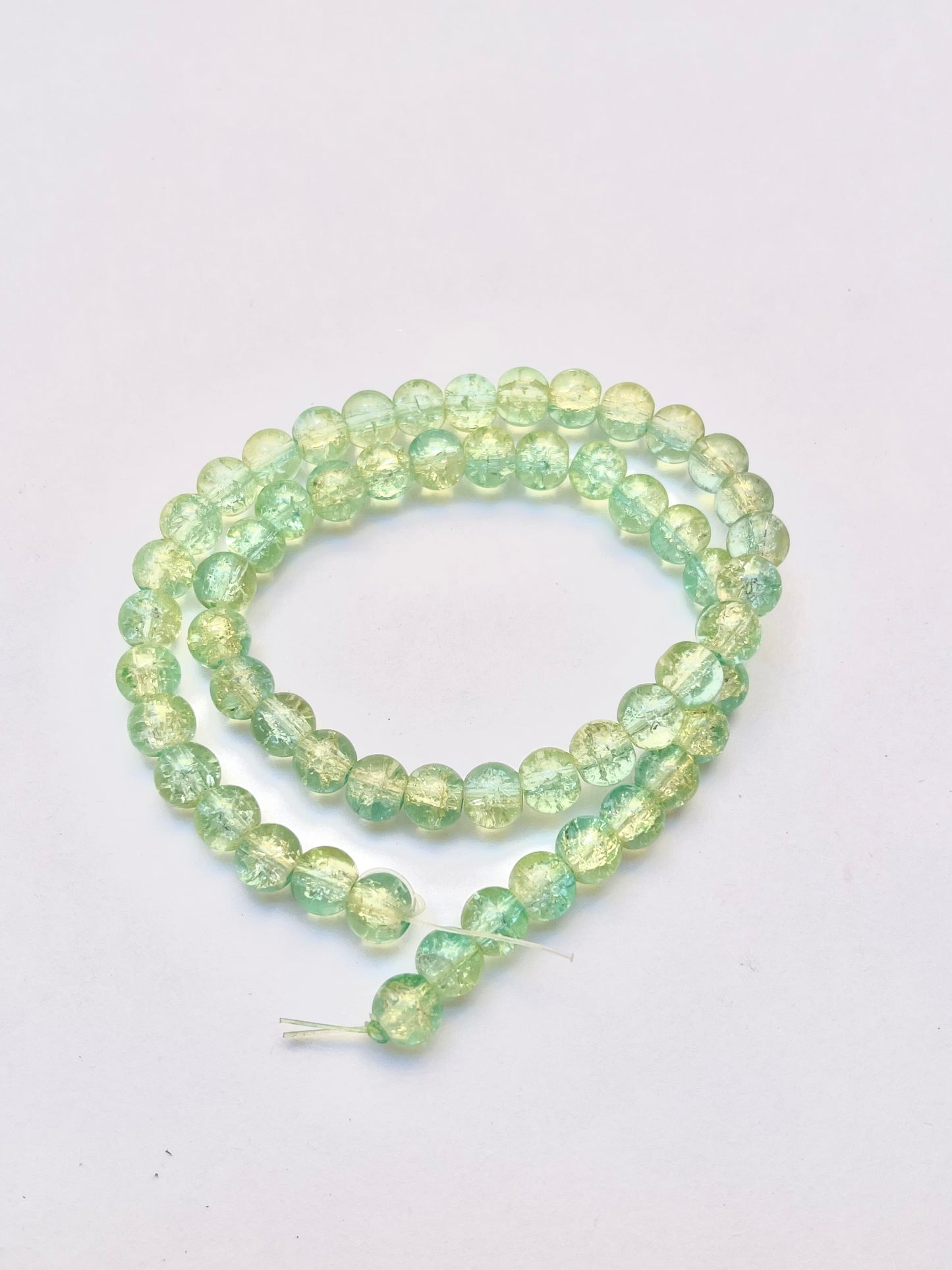 Crack glass beads 8mm