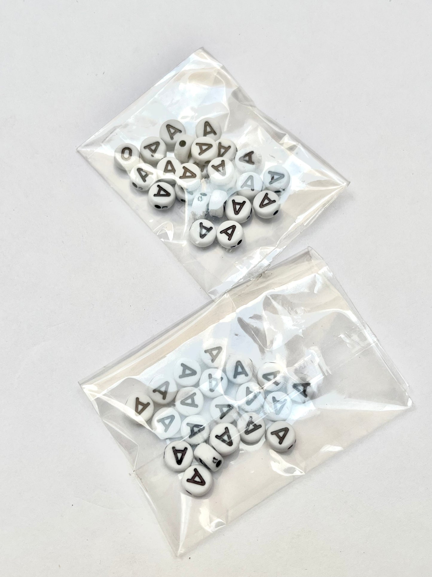 Black and white beads