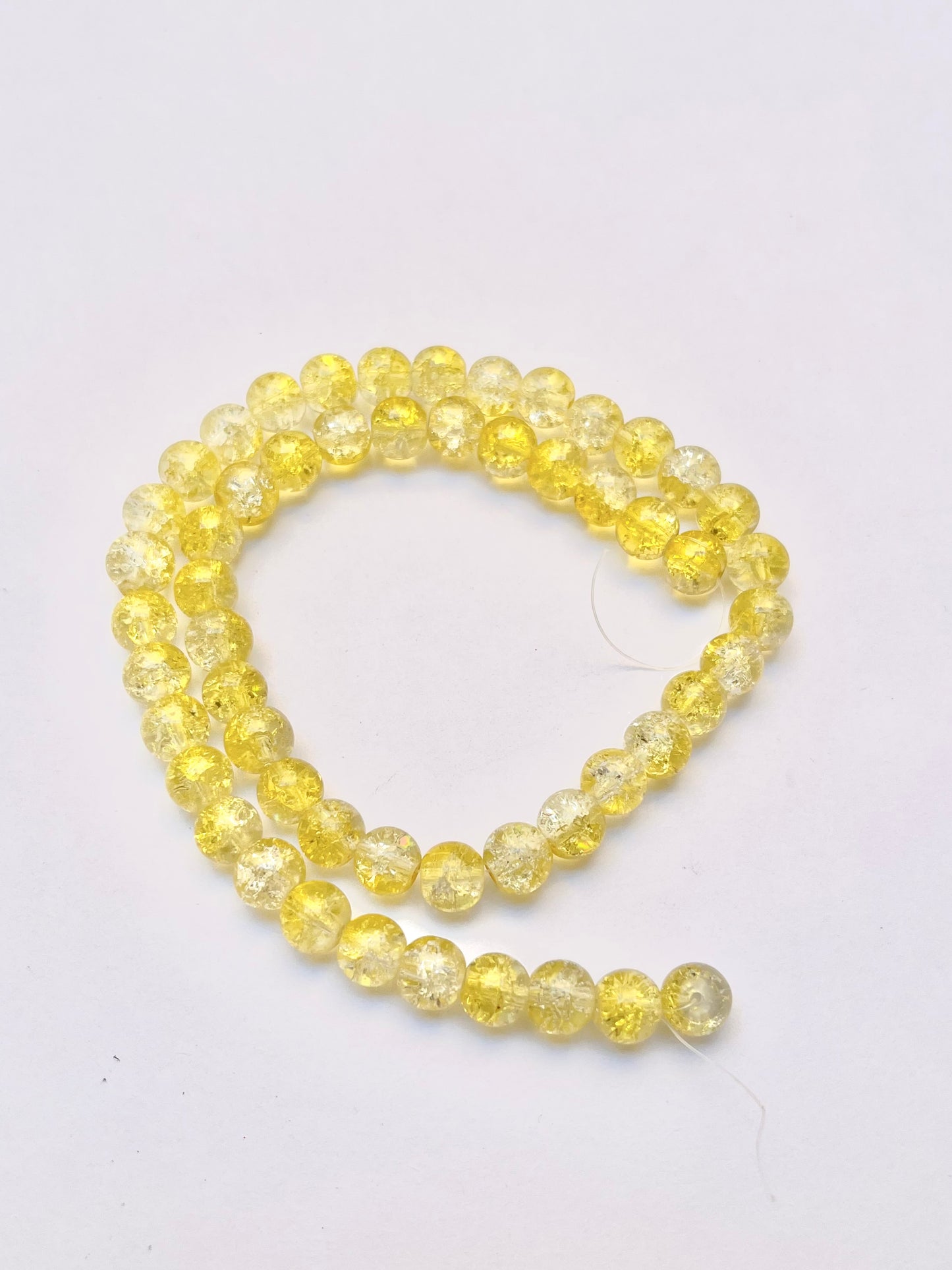 Crack glass beads 8mm