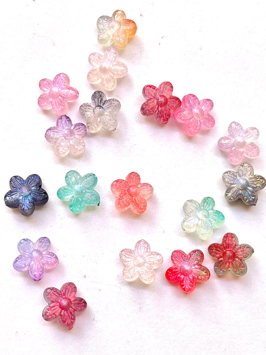 Gradient flower beads