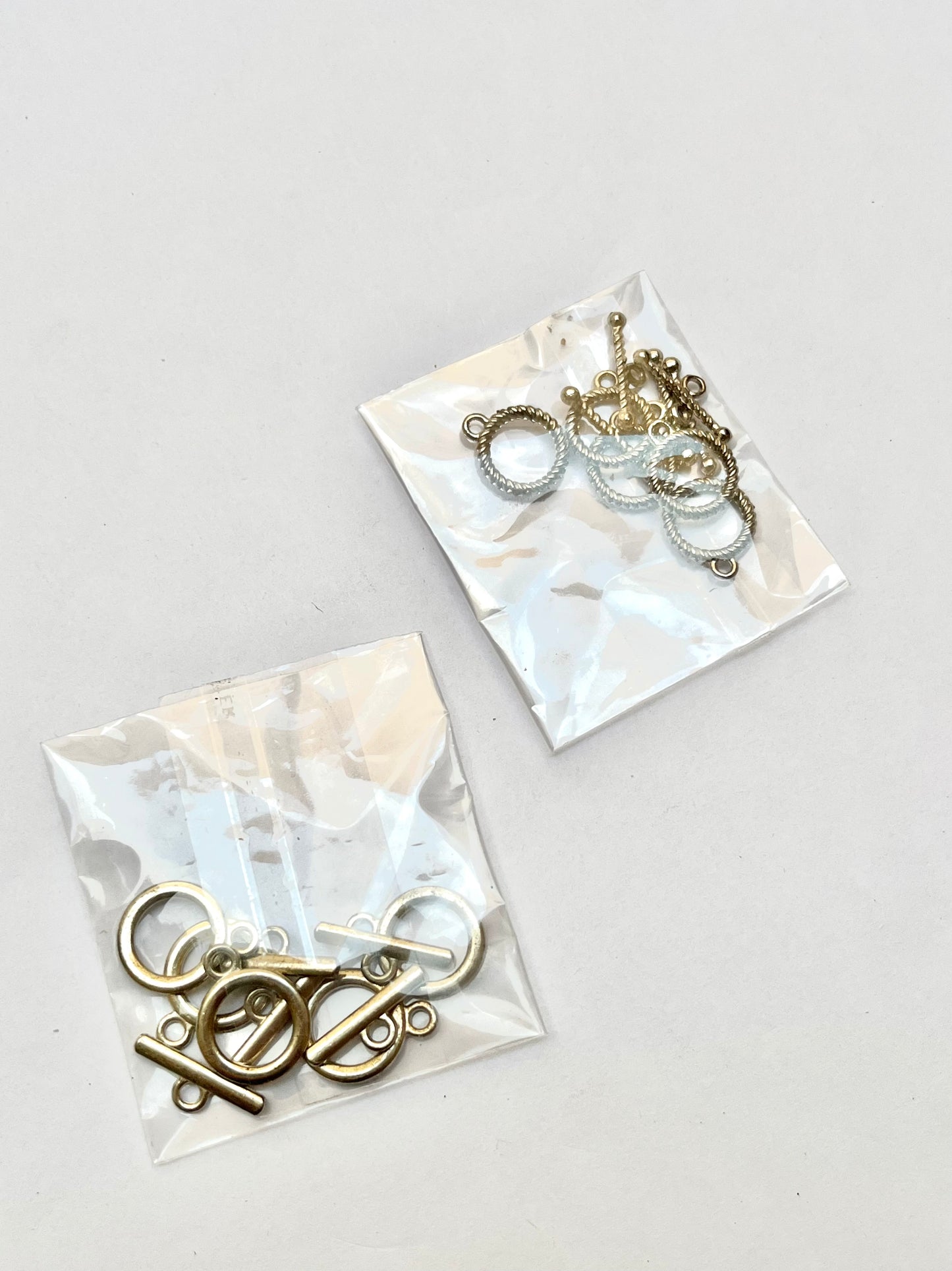 Silver Round clasps