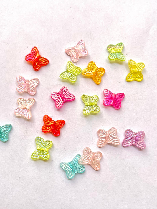 Acrylic butterfly beads