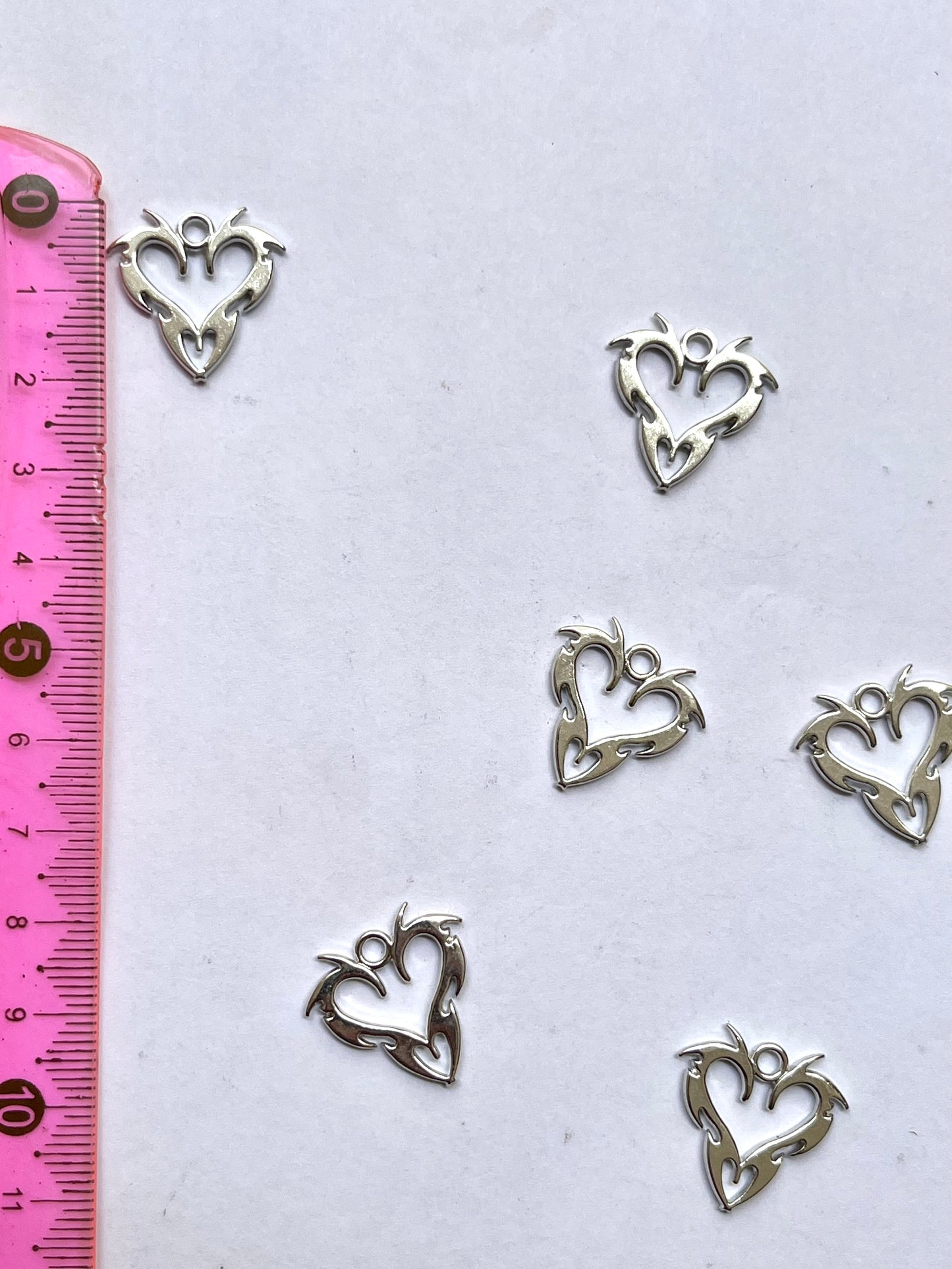 Grungecore heart charm