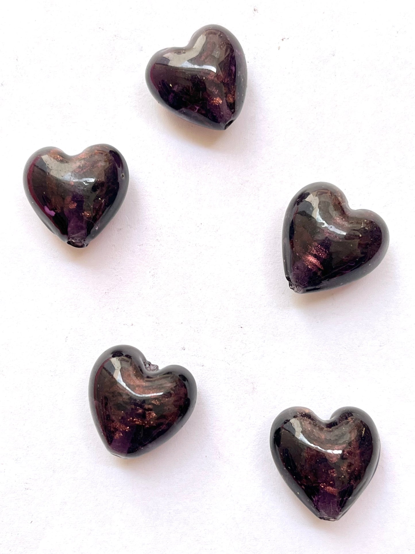Purple heart beads