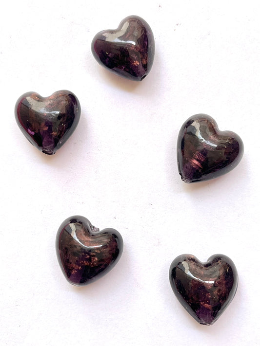 Purple heart beads