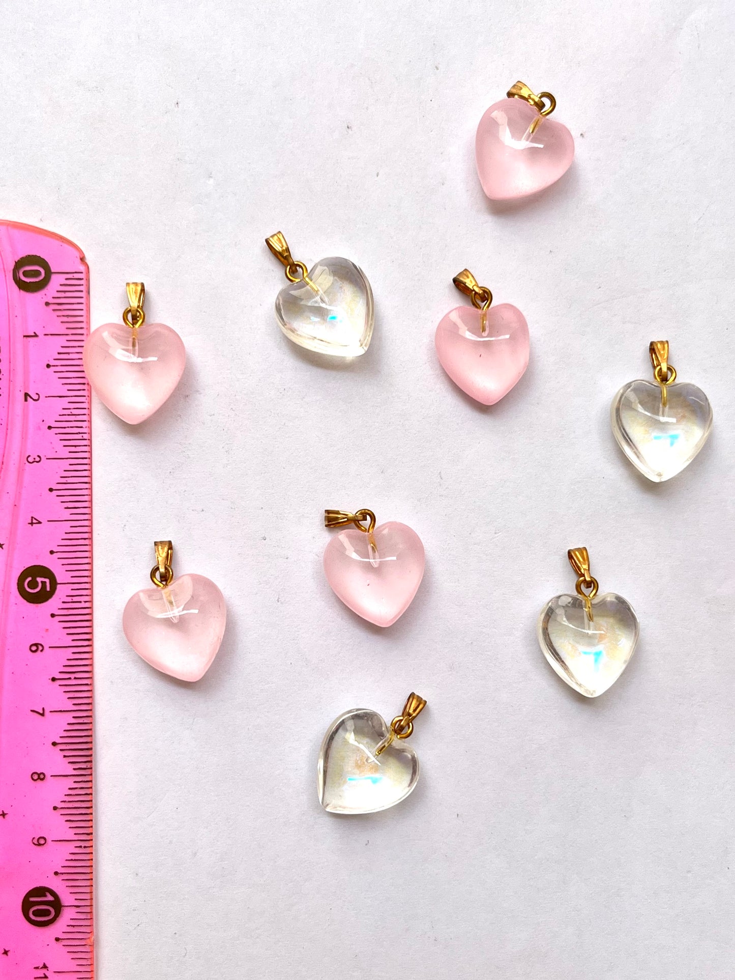 Glass Heart charm