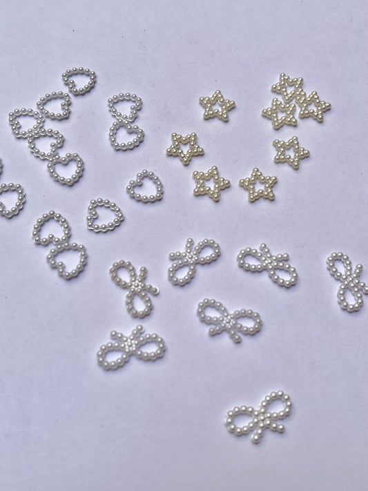 Puffy pearl charms