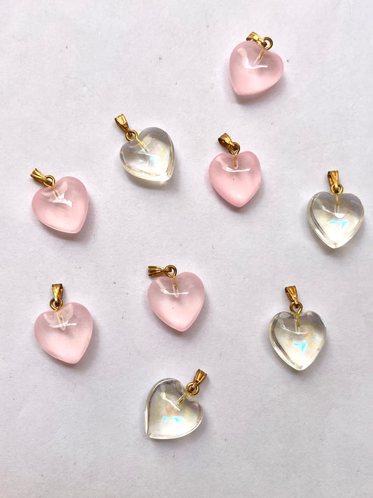Glass Heart charm