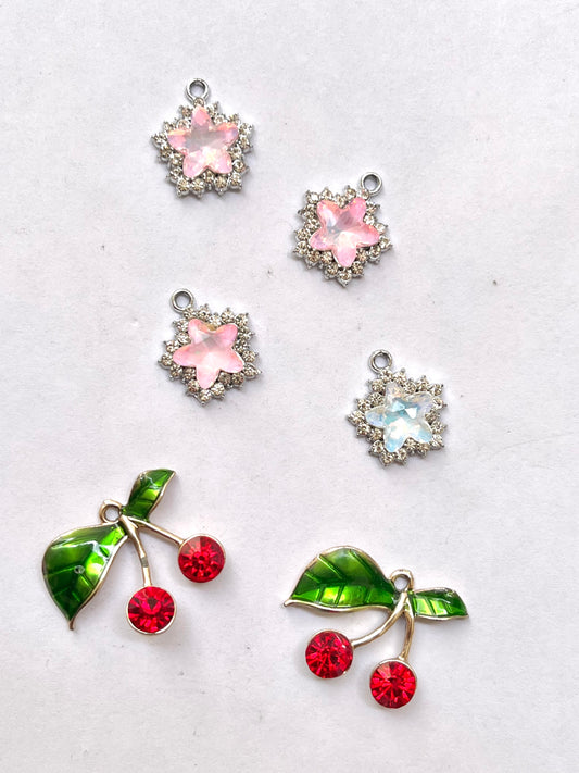 Cherry and star charm