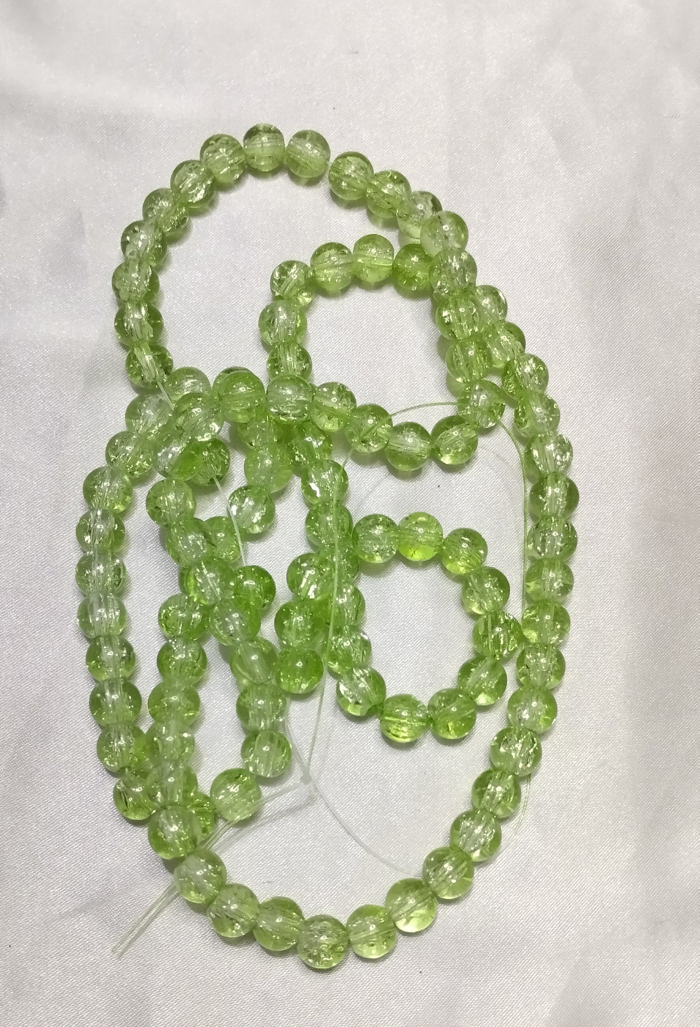 Crack glass beads